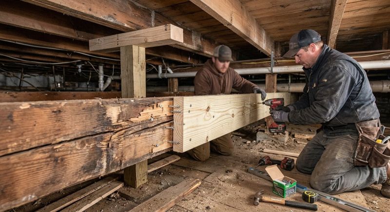Wood Beam Repair in Kansas City, KS